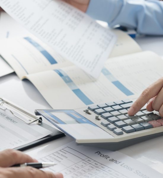 Auditor team checking in financial statement for audit internal control system. Accounting , Accountancy, Bookkeeping Concept.